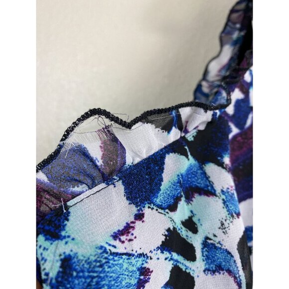 Torrid Mini Chiffon Ruffle Dress Sleeveless Multicolor Size 2X vacation Flowy - Picture 12 of 15